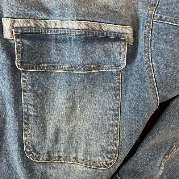 Karlie Denim Pocket Novelty Jacket In Blue Sz S - Picture 5 of 5